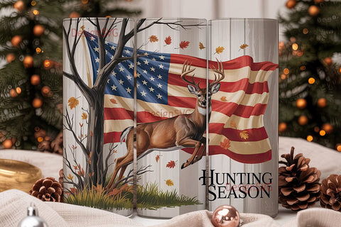 Hunting Season 20oz Tumbler Wrap Sublimation DesignSVG 