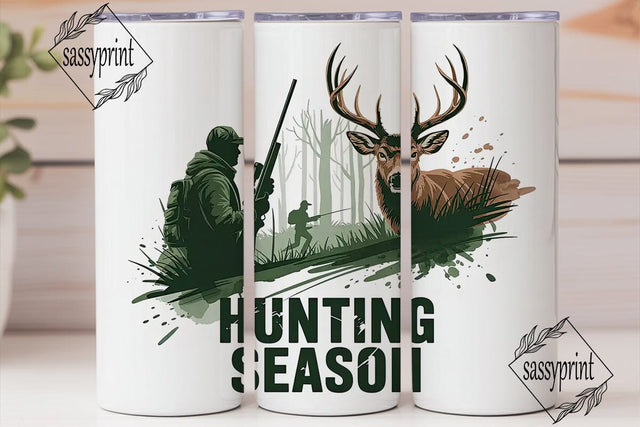 Hunting Season 20oz Tumbler Wrap Sublimation sassyprint 
