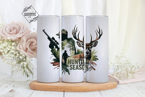 Hunting Season 20oz Tumbler Wrap Sublimation sassyprint 