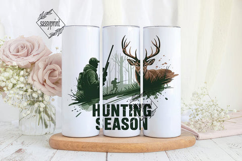 Hunting Season 20oz Tumbler Wrap Sublimation sassyprint 
