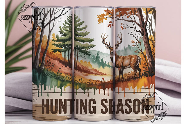 HUNTING SEASON Deer Forest 20oz Skinny Sublimation sassyprint 