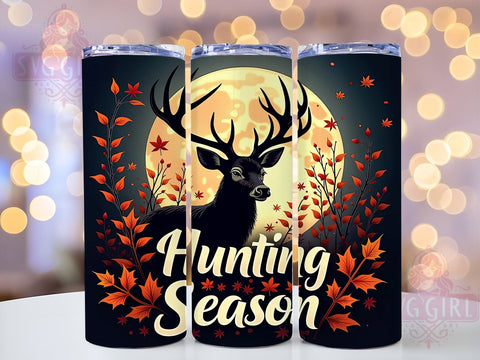 Hunting Season, Deer Hunting, Fishing Tumbler, 20oz Tumbler, Sublimation Design, Outdoor Enthusiast, Gift for Hunters Sublimation SvggirlplusArt 