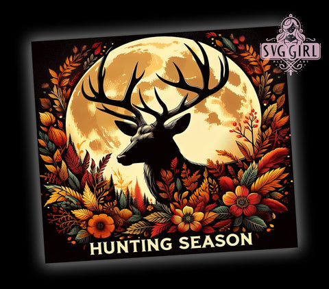 Hunting Season, Deer Hunting, Fishing Tumbler, 20oz Tumbler, Sublimation Design, Outdoor Enthusiast, Gift for Hunters Sublimation SvggirlplusArt 