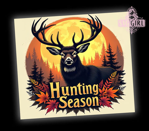 Hunting Season, Deer Hunting, Fishing Tumbler, 20oz Tumbler, Sublimation Design, Outdoor Enthusiast, Gift for Hunters Sublimation SvggirlplusArt 