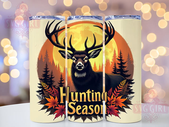 Hunting Season, Deer Hunting, Fishing Tumbler, 20oz Tumbler, Sublimation Design, Outdoor Enthusiast, Gift for Hunters Sublimation SvggirlplusArt 