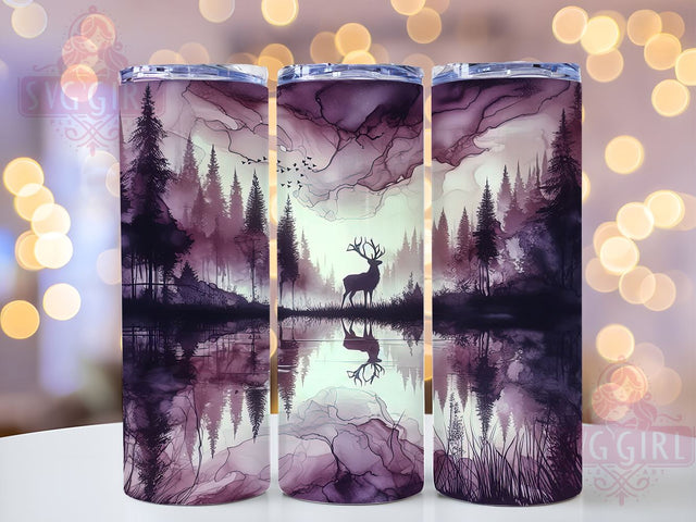 Hunting Season Deer Nature 20oz Tumbler Wrap Sublimation Design, Straight Tapered Tumbler Wrap, Deer Hunting Tumbler Png, Instant Digital Download Sublimation SvggirlplusArt 