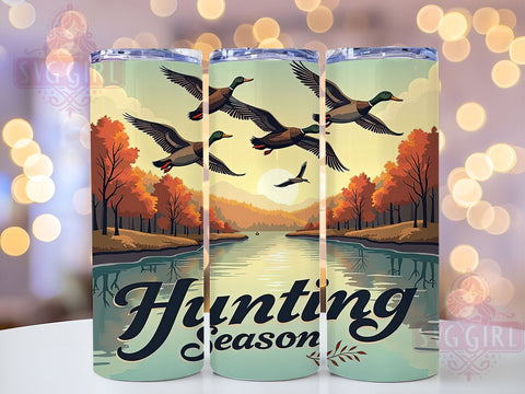 Hunting Season, Fishing Tumbler, 20oz Tumbler, Sublimation Design, Outdoor Adventure, Gift for Hunters, Rustic Decor Sublimation SvggirlplusArt 