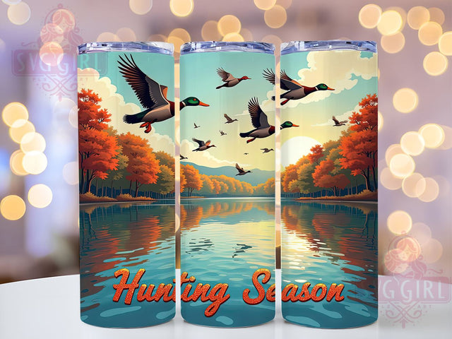 Hunting Season, Fishing Tumbler, 20oz Tumbler, Sublimation Design, Outdoor Adventure, Gift for Hunters, Rustic Decor Sublimation SvggirlplusArt 