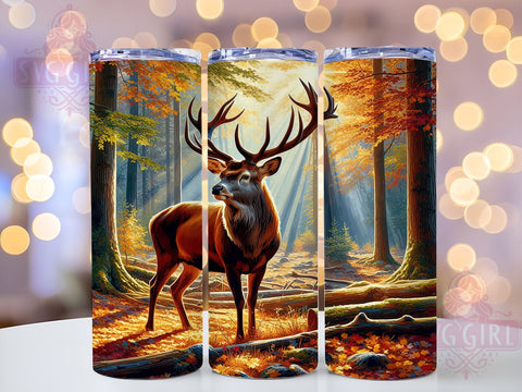 Hunting Tumbler, Camo Deer Design, 20oz Tumbler Wrap, Sublimation Wrap, Outdoor Drinkware, Hunter Gift, Wildlife Decor Sublimation SvggirlplusArt 