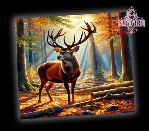 Hunting Tumbler, Camo Deer Design, 20oz Tumbler Wrap, Sublimation Wrap, Outdoor Drinkware, Hunter Gift, Wildlife Decor Sublimation SvggirlplusArt 