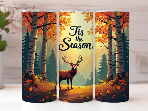 Hunting Tumbler, Deer Hunting Gift, Outdoor Decor, Sublimation Wrap, Seasonal Drinkware, Hunting Season, Wildlife Mug Sublimation Lara' s Designs 