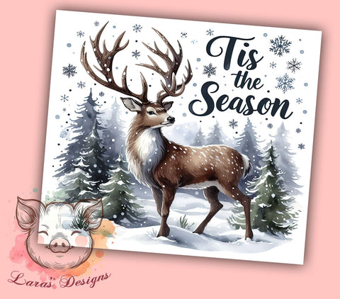 Hunting Tumbler, Deer Hunting Gift, Outdoor Decor, Sublimation Wrap, Seasonal Drinkware, Hunting Season, Wildlife Mug Sublimation Lara' s Designs 