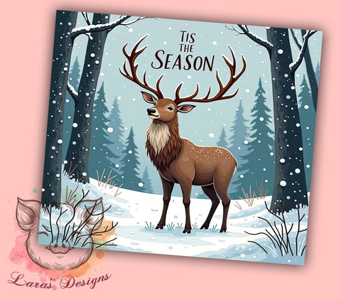 Hunting Tumbler, Deer Hunting Gift, Outdoor Decor, Sublimation Wrap, Seasonal Drinkware, Hunting Season, Wildlife Mug Sublimation Lara' s Designs 