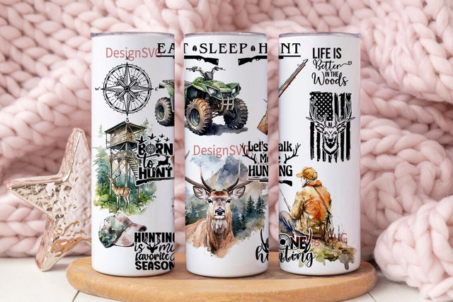 Hunting Tumbler Wrap, 20oz Skinny Tumbler Sublimation Designs, Deer Hunting Tumbler Png, 20oz Skinny Tumbler Design, 20oz Tumbler Png Sublimation DesignSVG 