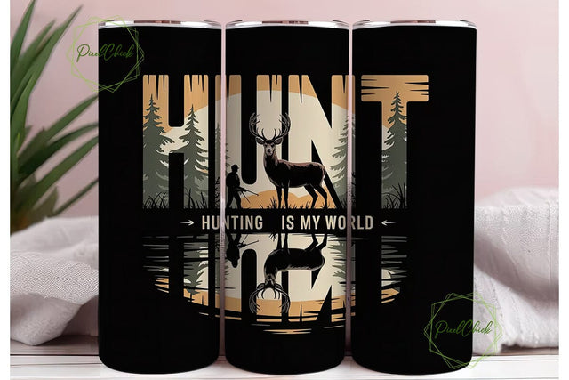Hunting Tumbler Wrap 20oz Sublimation PixelChick 