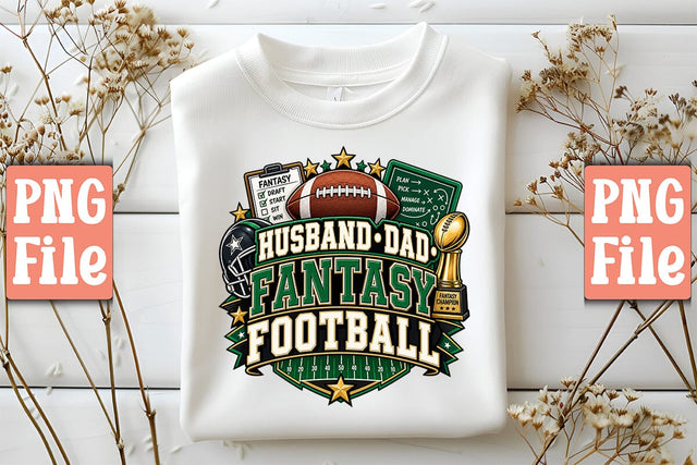 Husband Dad Fantasy Football PNG Sublimation Craftlabsvg24 