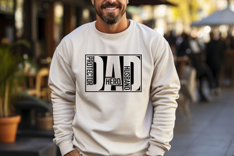 Husband Daddy Protector Hero SVG | Father's Day SVG SVG TonisArtStudio 