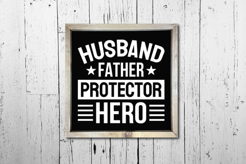 Husband Father Protector Hero SVG Cut File SVG CraftLabSVG 