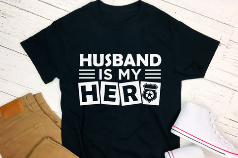 Husband is My Hero, Police Sayings SVG SVG CraftLabSVG 