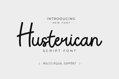 Husterican - Script Font Font twinletter 