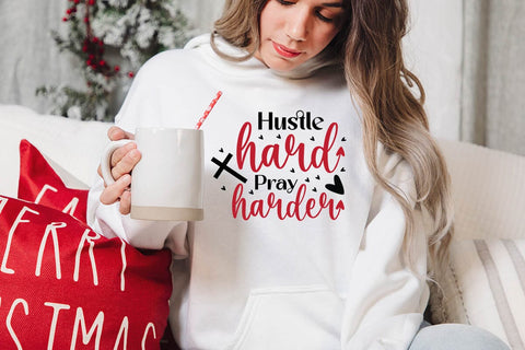 Hustle hard pray harder-01 SVG Angelina750 
