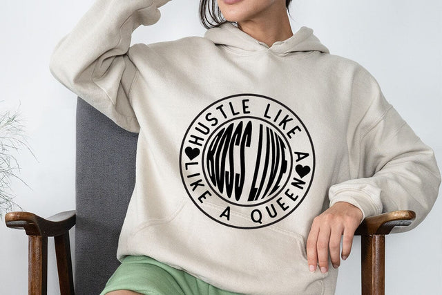 Hustle like a boss live like a queen SVG Angelina750 