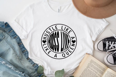 Hustle like a boss live like a queen SVG Angelina750 