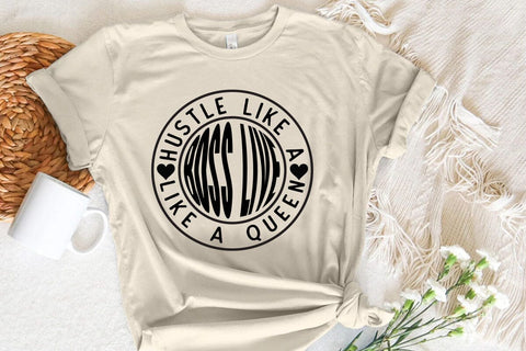 Hustle like a boss live like a queen SVG Angelina750 