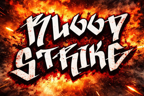 Hustle Strokes Font Prasetya Letter 