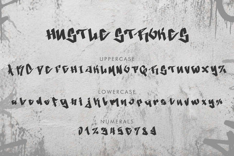 Hustle Strokes Font Prasetya Letter 