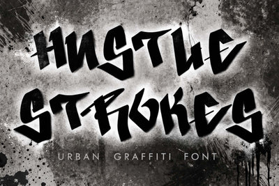 Hustle Strokes Font Prasetya Letter 