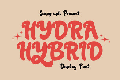 Hydra Hybrid - Retro Script Font Font Masyafi Studio 