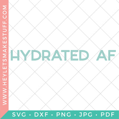Hydrated AF SVG Hey Let's Make Stuff 