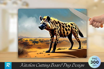 Hyena Background Cutting Board Sublimation Regulrcrative 