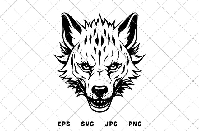Hyena Mascot Graphics - JPG, SVG, PNG, EPS - Digital Download with Commercial License for Cricut, Silhouette, Scan N Cut Crafting SVG Loveleen Kaur 