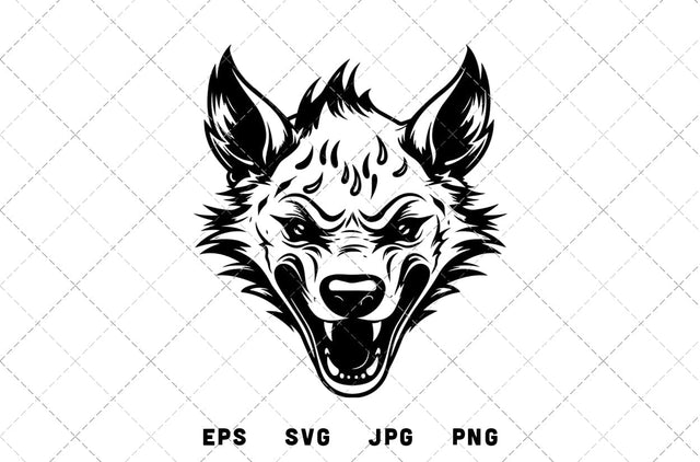 Hyena Mascot Graphics - JPG, SVG, PNG, EPS - Digital Download with Commercial License for Cricut, Silhouette, Scan N Cut Crafting SVG Loveleen Kaur 