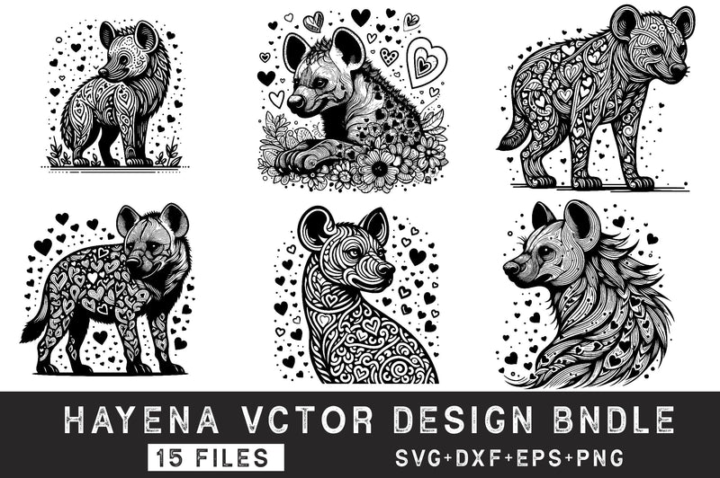 Hyena SVG Bundle SVG Rupkotha 