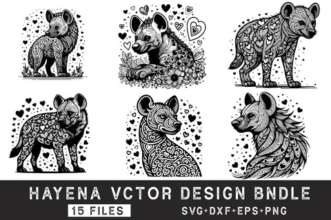 Hyena SVG Bundle SVG Rupkotha 
