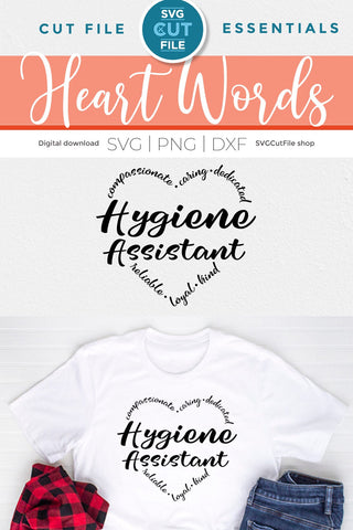Hygiene Assistant svg for Cricut or Silhouette SVG SVG Cut File 