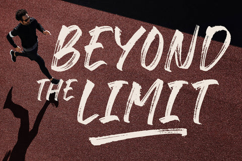 Hyper Track - All Caps Handbrushed Font Font Timur type 