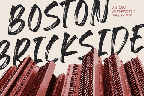 Hyper Track - All Caps Handbrushed Font Font Timur type 