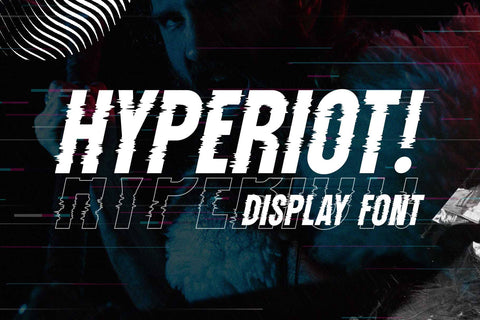Hyperiot – Glitch Style Font Arterfak Project 
