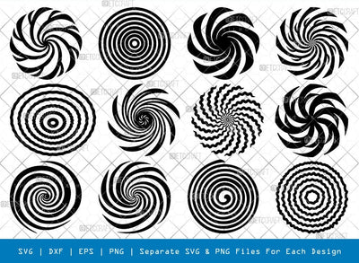 Hypnosis Spiral Svg Cricut Cut Files Png Bundle, SB01130 SVG ETC Craft 