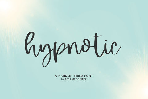Hypnotic Script Font Beck McCormick 
