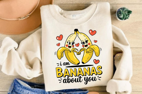 I am bananas About you Sublimation Design Sublimation Regulrcrative 