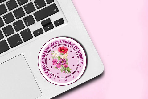 I am becoming king Sticker Design Sublimation Regulrcrative 
