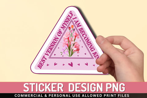 I am becoming Sticker Design Sublimation Regulrcrative 