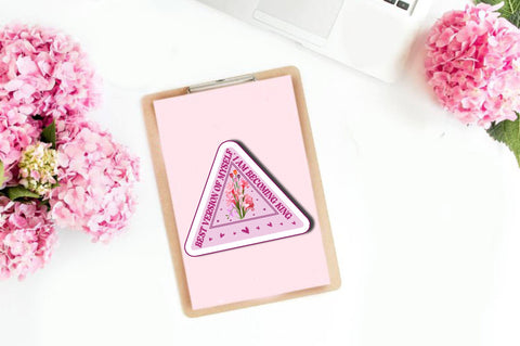 I am becoming Sticker Design Sublimation Regulrcrative 