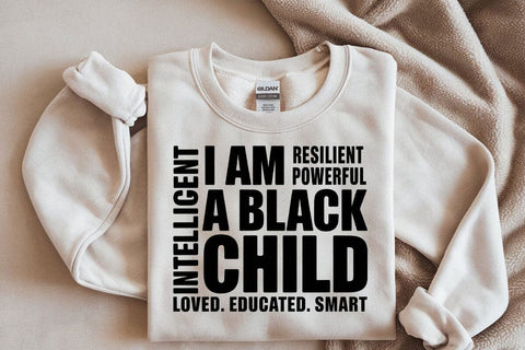 I Am Black Children Svg Png, I Am Black Child Svg, Black History Month, Black Kid Gift SVG DesignDestine 