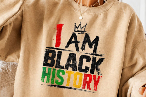 I Am Black History Crown PNG Design SVG DesignDestine 